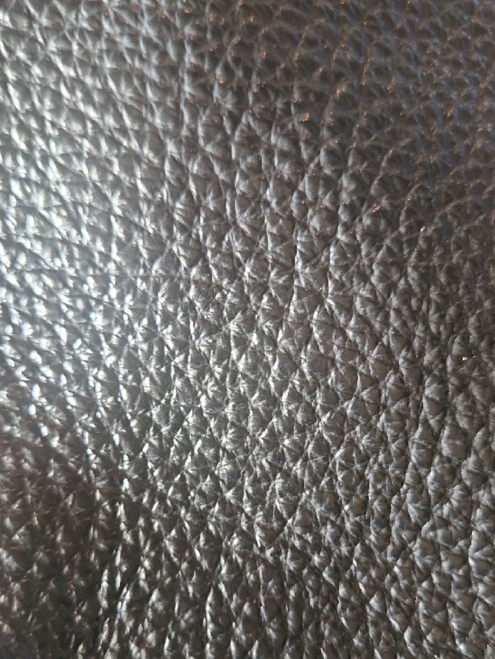 Coach Peppled Leather Hadley Black Leather Tote Bag - Picture 12 of 14
